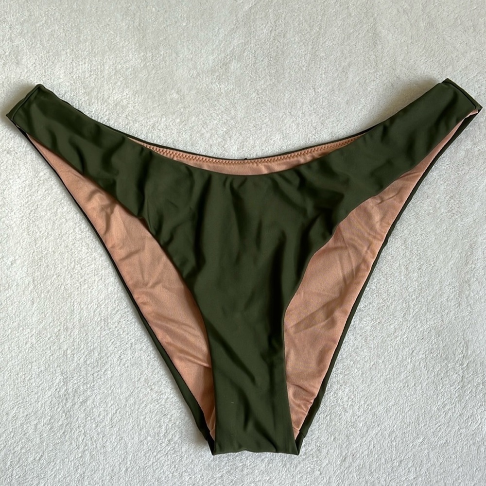 J.Crew Women’s Curved Waist Cheeky Fit Bikini Bottoms Size Small